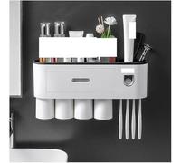 Soporte for cepillos de dientes, organizador de baño, soporte for cepillos de dientes, juego de tazas for enjuague bucal, dispensador de pasta de dientes, soporte for pared, artículos de tocador, esta
