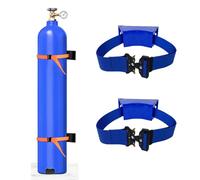 Soporte for cilindro de montado en la pared - Paquete de 2/4/6/8/10 - Correa ajustable incluida(Blue,2 pack)