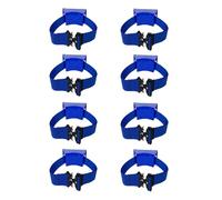 Soporte for cilindro de montado en la pared - Paquete de 2/4/6/8/10 - Correa ajustable incluida(Blue,6 pack)