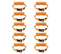 Soporte for cilindro de montado en la pared - Soporte seguro for tanque de oxígeno y propano - Opciones de paquete de 2/4/6/8/10(Orange,10 pack)