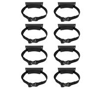 Soporte for cilindro de montado en la pared - Soporte seguro for tanque de oxígeno y propano - Opciones de paquete de 2/4/6/8/10(Black,8 pack)