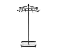 Soporte for collares, colgador de, expositor joyas, pendientes, colgantes y pulseras Para collares, pulseras(Black)