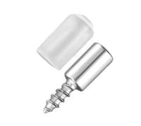 Soporte for estante de armario con tornillo autorroscante, soporte laminado con funda de goma antideslizante, soporte fijo for plato de vidrio(100Set (200PCS))