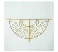 Soporte for estante de metal, soportes for en forma abanico montados la pared, estantería flotante for el hogar, oficina, decoración restaurante, 1 juego 2 hierro(Y,20cm/7.9in)