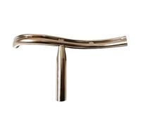 Soporte for herramientas de torneado de madera, soporte for herramientas de acero inoxidable con forma especial y curva en S, diámetro de columna de 25 mm.