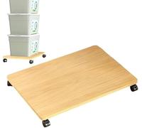 Soporte for Impresora Debajo del Escritorio, Estructura de Tablero Resistente al Desgaste, 45x30x6,2 cm, Carro Cama Plana, higiénico y Bajo Mantenimiento, for Lavadora(Natural Wood)