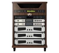 Soporte For Medios AV, Soporte For TV Móvil Independiente, Gabinete De Audio De Madera Maciza,Reproductor De CD Y Gabinete De Almacenamiento Multimedia,Diseño Abierto(22x35.4"/56x90cm)
