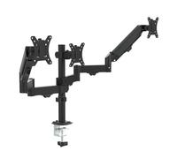 Soporte for Monitor de Pilar Triple Panel con Resorte Gas 13 a 27 Pulgadas