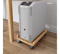 Soporte for PC de escritorio, Soporte for torre de computadora, Soporte de piso for torre de computadora Portador de host de computadora de madera maciza, con 4 ruedas giratorias Se adapta a la mayorí