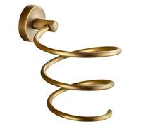 Soporte for secador de pelo montado en la pared, soporte for estante de soplado, peluquería, soporte for secador de pelo dorado de cobre completo, for colgar en la pared, for baño, baño, peluquería, s