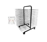 Soporte for secar papel de dibujo, estantes de almacenamiento for clubes de aula, apilamiento de obras de arte, lienzos, pinturas y dibujos.(38-Layer)