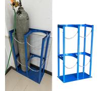 Soporte for tanque de gas de 40 litros - Soporte de acero duradero for botellas de oxígeno con cadena ajustable(27cm 65cm wide)