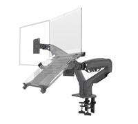 Soporte for TV F160 for portátil de 10 a 17,3 Pulgadas con rotación 360 Grados y Soporte presión Aire for Pantalla LCD a 27 Escritorio for Monitor(Matte with Cable)