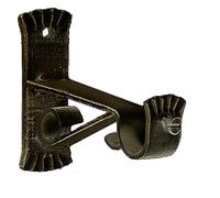 Soporte Forja Ø 20 mm. Caracol Negro/Dorado Juego 2 Piezas