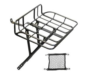 Soporte Frontal De La Bicicleta,Soporte Estable Portacargas | Portaequipajes Para Equipaje Y Turismo | para Ciclismo, Cicloturismo, Entregas, Viajes, Maletas, Mochilas, Compras de comida