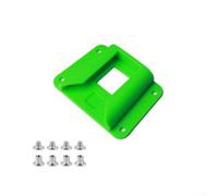 Soporte frontal plegable para bicicleta, adaptador de montaje, para bloque portador Brompton, soporte de plástico ligero, con tornillos, fácil instalación (verde)