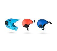 Soporte frontal y lateral para casco GoPro, adhesivo, compatible HERO7/6/5, 45g, negro