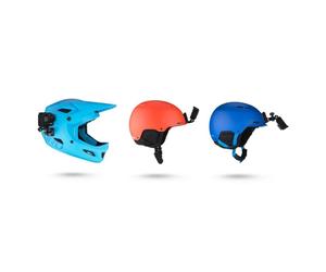 Soporte frontal y lateral para casco GoPro, adhesivo, compatible HERO7/6/5, 45g, negro