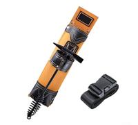 Soporte funcional para varilla de soldadura hecho de cuero vacuno de alta calidad que ofrece protección contra salpicaduras de chispas y altas temperaturas en lugares de trabajo activos (4)