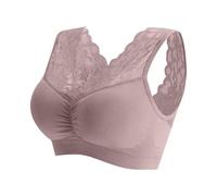Soporte Garganta Anti-Afectamiento Cómodo Ropa Interior Push-Up Transpirable Espalda Descubierta Lencería Deportiva Elegance Bra Soporte Entrenamiento Casual Sexy Sujetador Elástico, rosa, XL