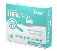 Soporte gastrointestinal para perros pequeños y gatos - Flora Balance Mini - VetFood - Cantidad: 30 cápsulas