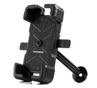 Soporte giratorio 360 para teléfono de motocicleta, de 4,5 a 7,2 pulgadas - Negro