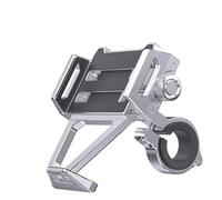 Soporte giratorio de 360 grados para teléfono móvil de bicicleta INF, color plata.