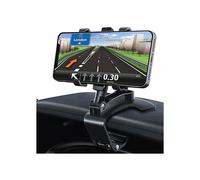 Soporte giratorio de 360 grados para teléfono móvil de coche, compatible con GPS y smartphones de 4,0 a 7,0 pulgadas, color negro.