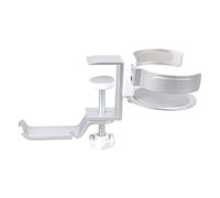 Soporte giratorio de aleación de aluminio para auriculares con bebida, para juegos, PC, escritorio, ahorro de espacio, juego de escritorio para bebidas