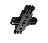Soporte giratorio de metal con 3 ranuras, ajuste universal para cámaras deportivas, equipo de fotografía, soporte de trípode de aluminio simultáneo