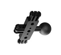 Soporte giratorio de metal con 3 ranuras, ajuste universal para cámaras deportivas, equipo de fotografía, soporte de trípode de aluminio simultáneo