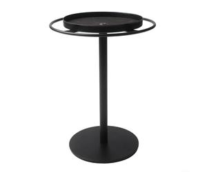 Soporte giratorio de metal para gafas de sol y joyas, elegante estante de almacenamiento con compartimento extraíble, estable y ahorra espacio para el hogar y la oficina (negro