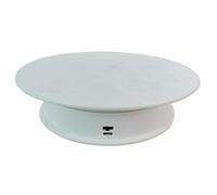 Soporte giratorio eléctrico de 2 velocidades, sin ruido, para reloj de mesa, joyería, soporte giratorio para tartas