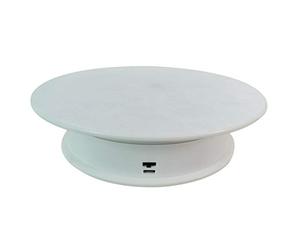 Soporte giratorio eléctrico de 2 velocidades, sin ruido, para reloj de mesa, joyería, soporte giratorio para tartas