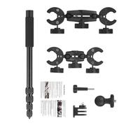 Soporte giratorio para cámara con cabeza esférica con abrazaderas antivibración y brazo extensible, amplia compatibilidad, soporte de cámara de acción de aluminio