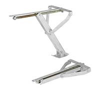 Soporte giratorio para caravana, manivela, soporte para remolque (con pie inclinable, 500 kg, 438 x 265 mm, altura: 410 mm)
