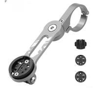 Soporte giratorio para computadora de bicicleta con ajuste de 360 grados y estructura ligera para ciclistas de larga distancia (gris)