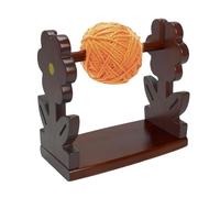 Soporte giratorio para hilo, soporte de madera para tejer ganchillo, dispensador de eje de madera, herramienta de manualidades para mujeres, madres, tejedores, entusiastas del tejido
