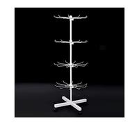 Soporte giratorio para joyas, organizador ajustable para exhibición minorista, collares, aretes, pulseras, diseño que ahorra espacio