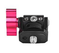 Soporte giratorio para monitores con pasador de localización de zapata fría, agujero de 1/4 pulgadas para cámara, luz intermitente, accesorios de fotografía