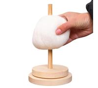 Soporte giratorio para , organizador de bobinadora de ganchillo de madera, soporte portátil para bobinas de para tejedores, amantes del ganchillo, principiantes, almacenamiento de sin