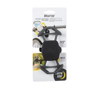 Soporte giratorio para smartphone Nite Ize Wraptor - Soporte para bicicletas, cochecitos y m s - Accesorio ajustable y f cil de usar - Gris