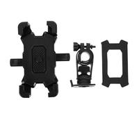 Soporte Giratorio para Teléfono de Bicicleta Abrazadera Estable Negro | Estructura Rotatoria, Base Inferior y Brazos de Sujeción, Paneles Internos Cómodos, ABS PC EVA