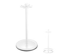 Soporte giratorio para utensilios de cocina de acero de 17,32 pulgadas, organizador de cubiertos, estante de almacenamiento para espaguetis, espátulas, cucharas, cucharones y el hogar