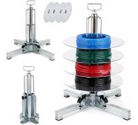 Soporte giratorio plegable para carretes de cable con tensión ajustable para instalaciones más rápidas. Organización por niveles. (50cm/20in)