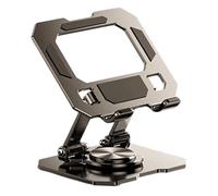 Soporte giratorio plegable para laptop, para teléfonos, tabletas, mejora la estabilidad, dos varillas antideslizantes, base de silicona