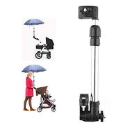 Soporte global de paraguas para carrito de bebé - Compatible con silla de ruedas, bicicleta y buggy - Instalación sencilla y ajuste flexible - Accesorio resistente para protección solar y lluvia -