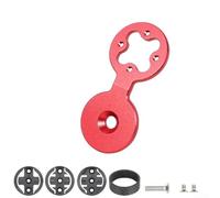 Soporte GPS de ciclismo para Garmin Edge 520 820 1030 para Wahoo para Bryton Rider, cubierta de auriculares de aluminio, rojo (rojo)