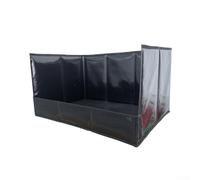 Soporte grande para almohadilla de orina para perro, con caja de arena para perro, protector contra salpicaduras, base plegable, orinal interior, caja de arena para gatos, caja de arena con paredes