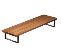 Soporte Grande para Dos monitores con Elevador para Pantallas de Ordenador, Soporta portátiles televisores, Organizador de estanterías para la Oficina(80x24x9cm)